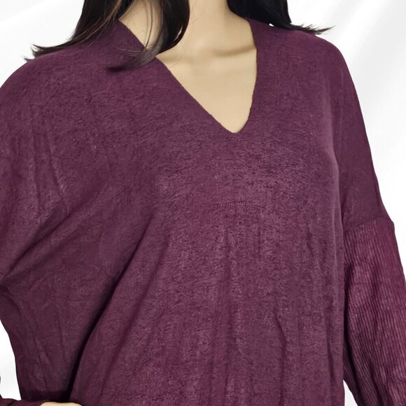 2/$50 Style & Co Womens Plus Ribbed V Neck Sweater 1X NWT - Picture 2 of 7